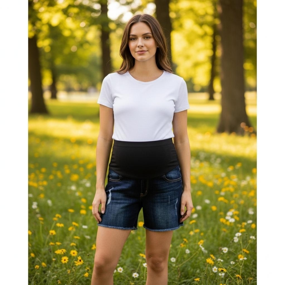 Just Black Maternity Shorts Size 27